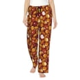 thumbnail image 2 of Goofa Almond Nuts Printed Soft Pajama Pants for Women, Wide Leg Comfy Casual Lounge Yoga Pants-X-Large, 2 of 9