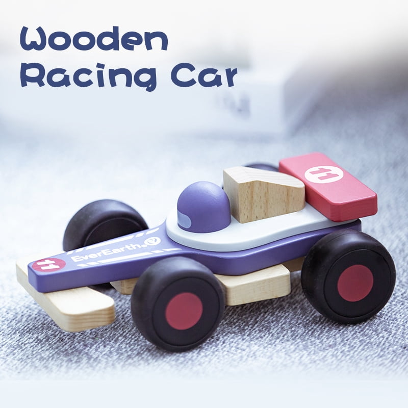 Wooden Racing Car Kit Toy, Car Assembly Model Educational Toy, Halloween, Christmas, Birthday Children's Gift, Classic Toy Car Set