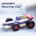 thumbnail image 2 of Wooden Racing Car Kit Toy, Car Assembly Model Educational Toy, Halloween, Christmas, Birthday Children's Gift, Classic Toy Car Set, 2 of 6