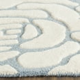 thumbnail image 3 of SAFAVIEH Cambridge Permelia Geometric Wool Area Rug, Blue/Ivory, 5' x 8', 3 of 7