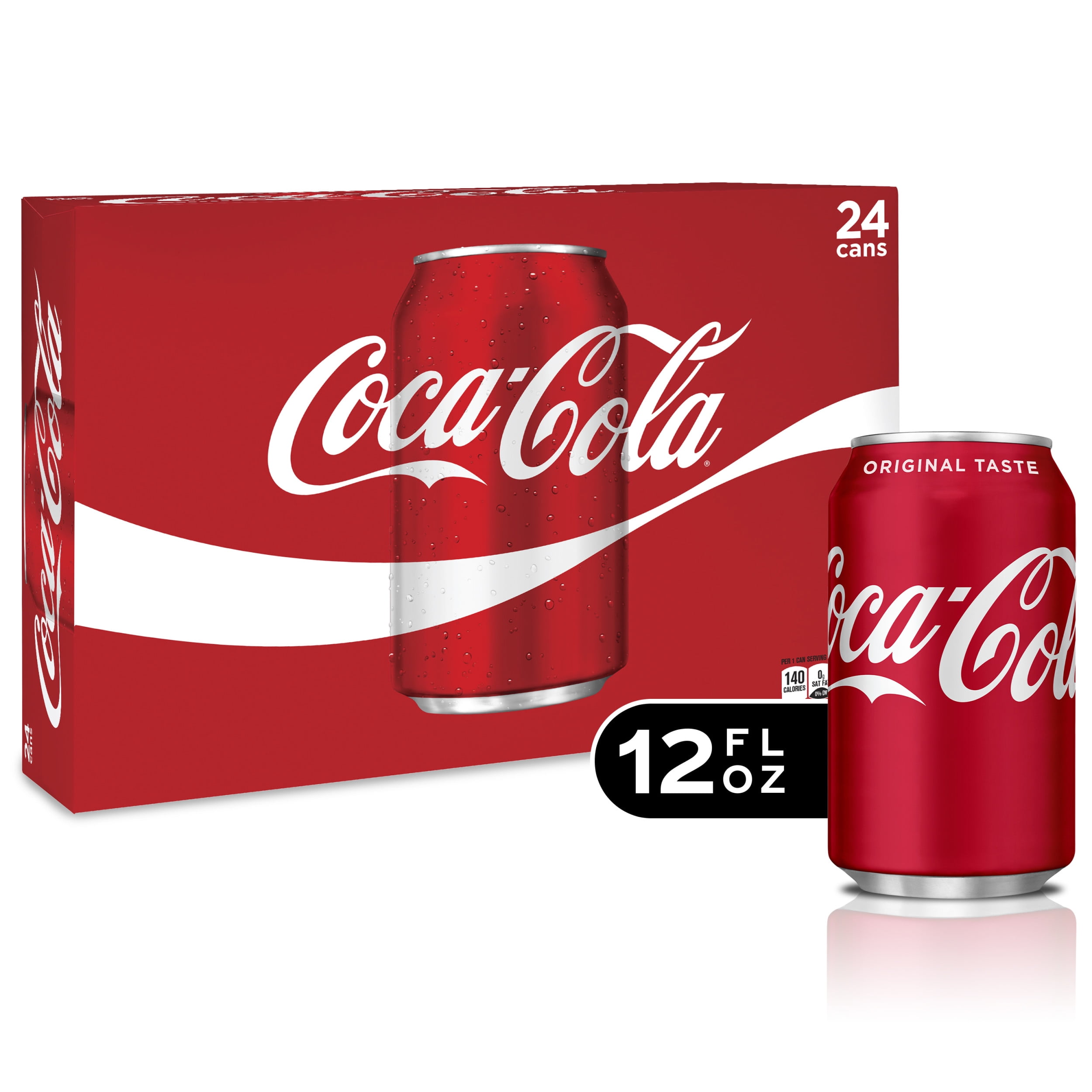 Coca Cola Soda Soft Drink 12 Fl Oz 24 Pack Walmart Walmart