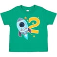 thumbnail image 3 of Inktastic Rocket Space Ship Happy Second Birthday Boys or Girls Toddler T-Shirt, 3 of 5