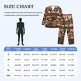 thumbnail image 4 of Junzan Patriotic Deer Soldier Salute for Men's Long Sleeve Pajama Set,Button-Front 2Pjs for Men Long Sleeve Mens Sleepwear 2 Piece Sleepwear Loungewear Sets-X-Large, 4 of 7