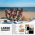 thumbnail image 5 of Daiia Many Kind Of Flowers Beach Travel Bag - Water-Resistant Beach Bag, Lightweight Tote with 7 Pockets for Women and Men - Gym,Pool,Camping,Reusable Grocery Bag, 5 of 7