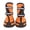 Orange, variant on GASTROPOD 4Pcs Dog Shoes Reflective Double Strap Dog Boots & Paw Protectors Soft Rubber Sole Water-Resistant Paw Protectors Dog Boots for Winter 6.0x8.5cm,Orange