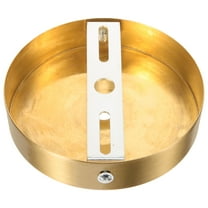 WHAMVOX 1 Set Copper Ceiling Cover Plate Golden Round Shape for Diy Installation Home Decoration Light Fixtures