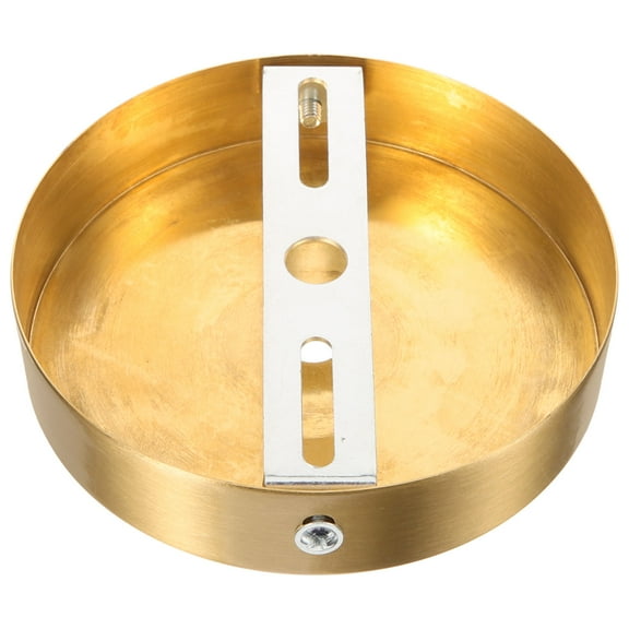 WHAMVOX 1 Set Copper Ceiling Cover Plate Golden Round Shape for Diy Installation Home Decoration Light Fixtures