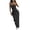 Black, variant on Women'S Vacation Style Tube Top Casual Pants Set Summer Outfit Two Piece Light Flower Gray M