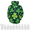 thumbnail image 2 of Green Clover Pattern 3D Print Hoodie Men Women Autumn Thin Pullover Sweatshirt Vintage Streetwear Tops, 2 of 6