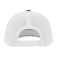 thumbnail image 2 of TOPTIE 6 Panel Trucker Cap Adjustable Snapback Cap, Structured Mid Profile-Navy White, 2 of 8