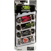Tech Deck Fingerboard 4-Pack, Black Label
