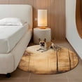 thumbnail image 2 of Round Rugs 6Ft, Brown Forest Round Area Rug Washable Indoor Throw Carpet, Vintage Mysterious Farmhouse Tree Soft Non Slip Circle Rug for Office Cabinet Home Decor Aesthetic, 2 of 8