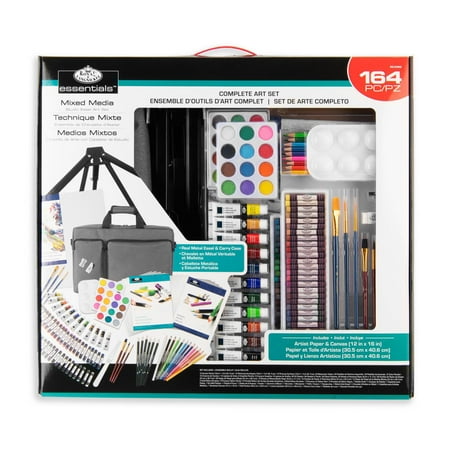 Royal & Langnickel 164-Piece Mixed Media Art Set – Artist Drawing & Painting Kit with Satchel for Kids and Adults