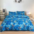 thumbnail image 1 of Luxury Red 3pcs Bedding Comforter Set with Pillow Case SIngle Full Size Bed Linen Duvet Cover Set Queen/King Double Single Bed, 1 of 7