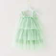 thumbnail image 3 of OSOLU Toddler Girls Sleeveless Floral Tulle Holiday Party Tiered Dress Dance Party Princess Dresses Sundress Relaxed Fit Dailywear, 3-4 Years, 3 of 5