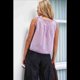 thumbnail image 4 of Blusas Bohemias de Verano para Mujer, con Lazo Frontal, de Encaje, Playeras, Sin Mangas, con Botones, de , de , Y2k 2025, Color , Talla M, 4 of 5