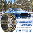 thumbnail image 2 of Slsy 10 Pack Snow Chains Adjustable Tire Chains for Tire Width 215-285 mm SUV Truck Pickup, Quick Fit Easy Installation Tire Chains, Thickened Car Anti Skid Tire Chains, 2 of 8