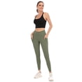 thumbnail image 3 of Women's Active Stretch Leggings with Pockets Mid Rise Yoga Pants, 3 of 7
