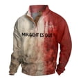 thumbnail image 1 of Spring And Autumn Men's Standing Collar Sweatshirt Is Outdoor Casual Sweaters TopsM, 1 of 4
