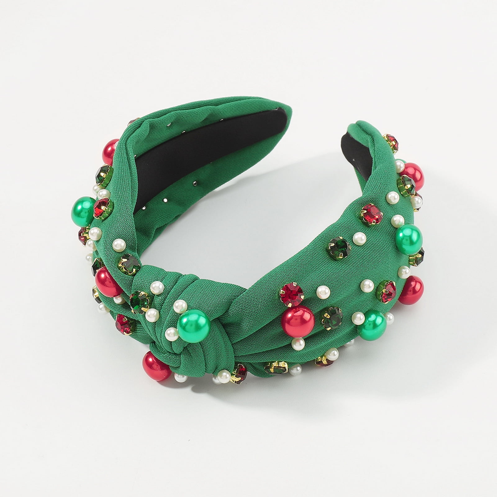  Housoutil Green Crystal Headband Braid Headband Hair