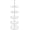 White, variant on Rev-A-Shelf 6265-20-50 Ras Polymer 20" D-Shaped 5 Shelf Lazy Susan Set - White