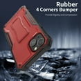 thumbnail image 3 of ExoGuard For iPhone 14 Case, Phone Case with Screen Protector and Kickstand (Red), 3 of 7