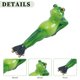 thumbnail image 2 of Estatua De Rana De Jardín Resina Jardín Rana Estatua Artesanía Yoga Ranas Animal Estatuilla Ornamento (B) Wdftyju Libre de BPA, 2 of 3
