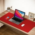thumbnail image 4 of Leather Desk Pad, Extended Gaming Mouse Pad, Desk Keyboard Mat, Waterproof Desk Writing Pad, Desk Accessories for Office and Home (27.6" x 13.8", Red), 4 of 8