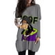 thumbnail image 3 of Camiseta larga holgada informal a la moda para mujer, tallas S a 3XL, sudadera con capucha de manga larga con bolsillo y estampado de Disney Goofy, 3 of 4