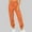 Orange, variant on pstuiky Casual Pants for Women, Solid Color Casual Long Pants Relaxed Fit Activewear for Women Black L