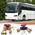 thumbnail image 1 of Interruptor de corte de batería de coche 12V-24V desconectador ajustable de alta conductividad Construcción duradera de latón para vehículo tractor de autobús para autocaravanas 6,7x6,2cm, 1 of 7