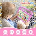 thumbnail image 3 of Kids Tablet 7 inch, Android Tablet for Kids, 4GB RAM 32GB ROM Toddler Tablet, Quad-core Processor, 1024*600 IPS Screen, Parental Control, Dual Camera Shockproof Case for Educational Games, Pink, 3 of 7