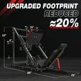 thumbnail image 6 of Syedee Adjustable Leg Press Machine with Calf Block, 2000LBS Capacity, Black with 230 Weight Plates, 6 of 8
