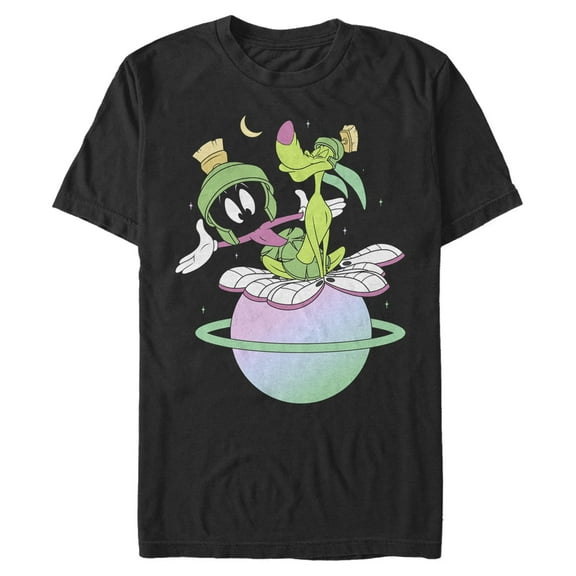 Men's Looney Tunes Marvin and K-9 Planet Graphic T-Shirt