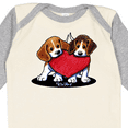 thumbnail image 4 of Inktastic Beagle Heartfelt Duo Boys or Girls Long Sleeve Baby Bodysuit, 4 of 5