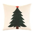 thumbnail image 3 of 5pcs Outdoor Christmas Decorations Bedroom Decor Christmas Velvet Embroidery Christmas Tree Bolster Living Room Sofa Cushion Bed Pillow Christmas Decoration Gifts, 3 of 6