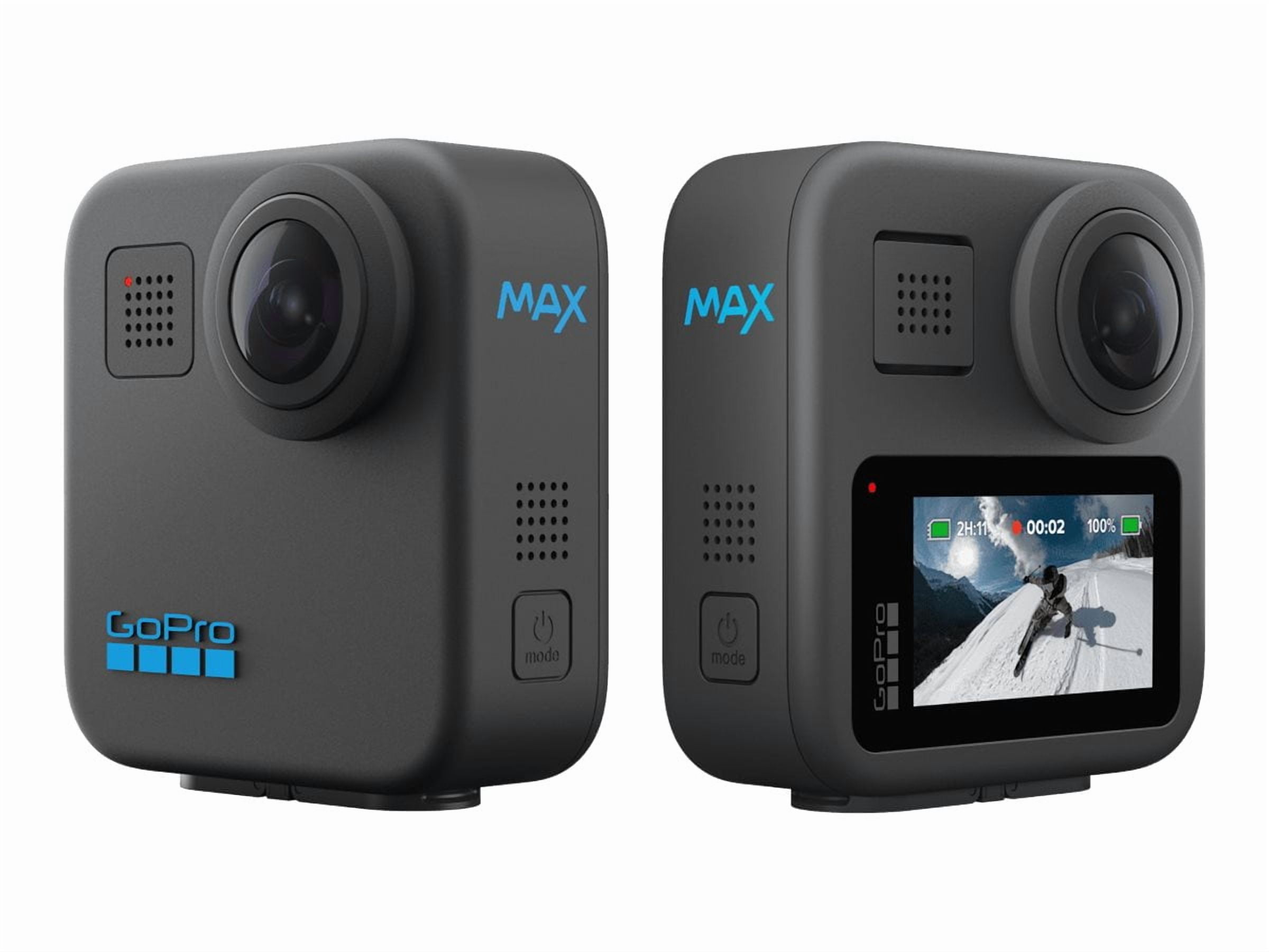 GoPro MAX - Waterproof 360 + Traditional Action Camera with Touch Screen Spherical 5.6K30 HD Video 16.6MP 360 Photos 1080p Live Streaming Stabilization