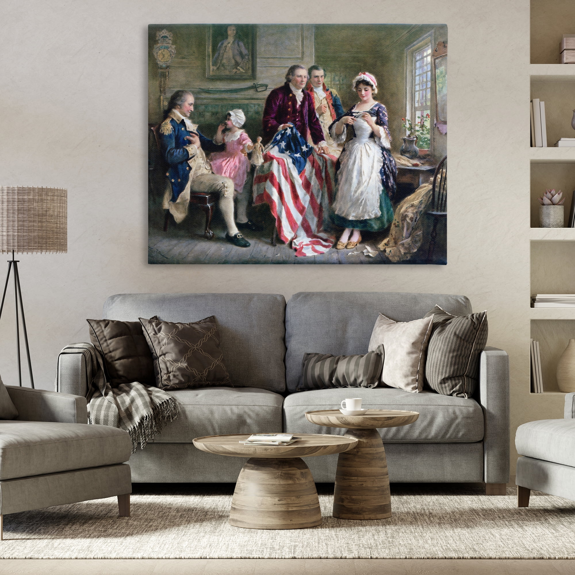 Historical Betsy Ross Canvas Wall Art, design by Arlington Prints