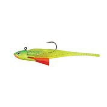 Northland Fishing Tackle RIPPIN MINNOW - 5/16oz - 2/0 Hook - 3 3/4 - 3/Card - 1 Rigged & 2 Tails - Firetiger