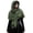 Blackish Green, variant on Women's Gothic Halloween Shawl, Printed Loose Shoulder Cape Wrap, Regular Length Casual Witch Costume Shawl for Daily Wear Halloween Party Cosplay, Women's Gothic Print Shoulder Wrap Cape Black