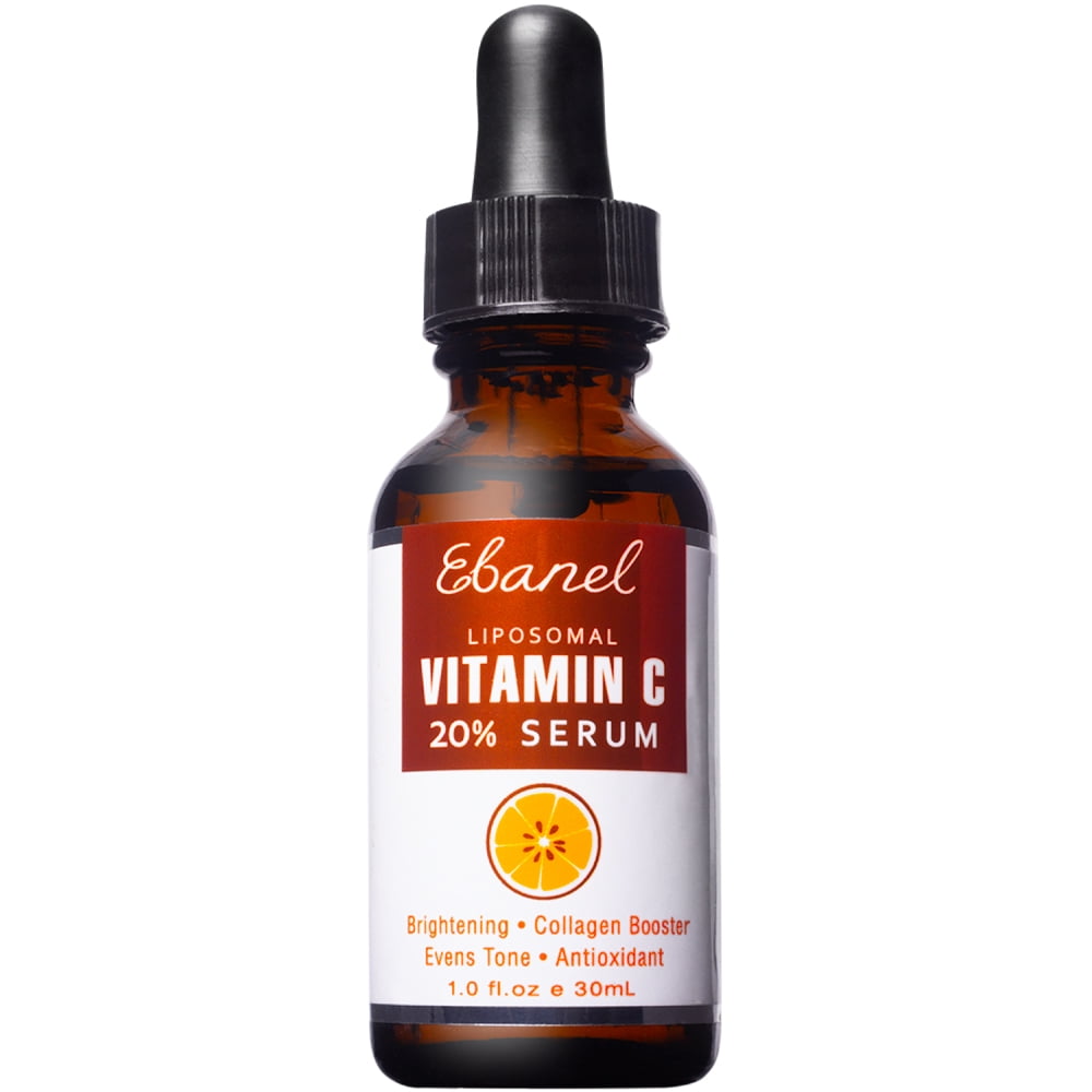 Ebanel 20% Vitamin C Serum for Face with Hyaluronic Acid, Brightening Face Serum 1fl oz