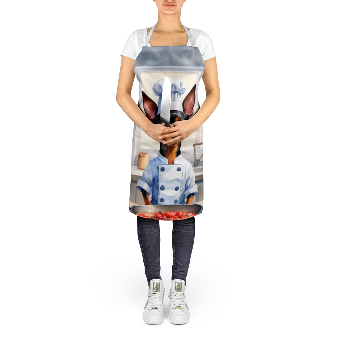 Miniature Pinscher The Chef Apron 27 in x 30 in