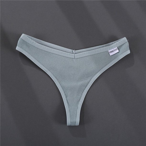 Tanga De Algodón M-XL Para Mujer , Ropa Interior De Cintura Sexy Conpangjing
