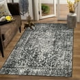 thumbnail image 5 of Wonnitar Washable Rug, Vintage 5x7 Rug Runner for Hallways Non-Slip, Traditional Non-Shedding Entryway Mat Soft Carpet for Bathroom Foyer Bedroom, 5 of 9