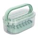 thumbnail image 2 of 2 Bandejas Bandejas Cuadradas Redondas para Cubitos de Hielo con Tapa y Recipiente para Congelador Moldes para Cubitos de Hielo con Pala para Hacer 54 Cubitos de Hielo Base Blanda Juego de, 2 of 10