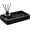 Black, variant on ABCISI Leather Valet Tray, Modern Design Organizer Tray for Nightstand Desk, Trinket Dish Storage Key Bowl Decorative Trays for Perfume Phone Wallet Jewelry Watch, Bathroom Bedroom Vanity Tray, Grey