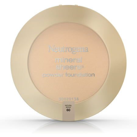 Neutrogena Mineral Sheers Compact Powder Foundation Spf 20, Natural Beige 60,.34 (Best Compact Foundation For Acne Prone Skin)