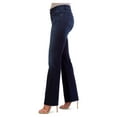 Jordache Women’s Mid Rise Bootcut Jeans, Regular and Short Inseam