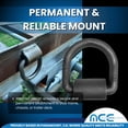 thumbnail image 5 of Mega Cargo Control 4 Pack Heavy Duty 5/8" Weld-On D Ring for Flatbed Truck Trailer Tie Down WLL: 6000 lbs, 5 of 7