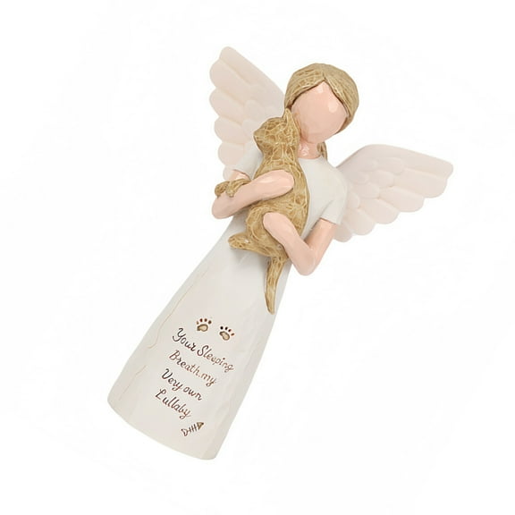 Sympathy Gift for Loss of a Beloved Dog Cats Pet Remembrances Gift,Angell Figurin Table Ornament Cats Dog Memorials Gift